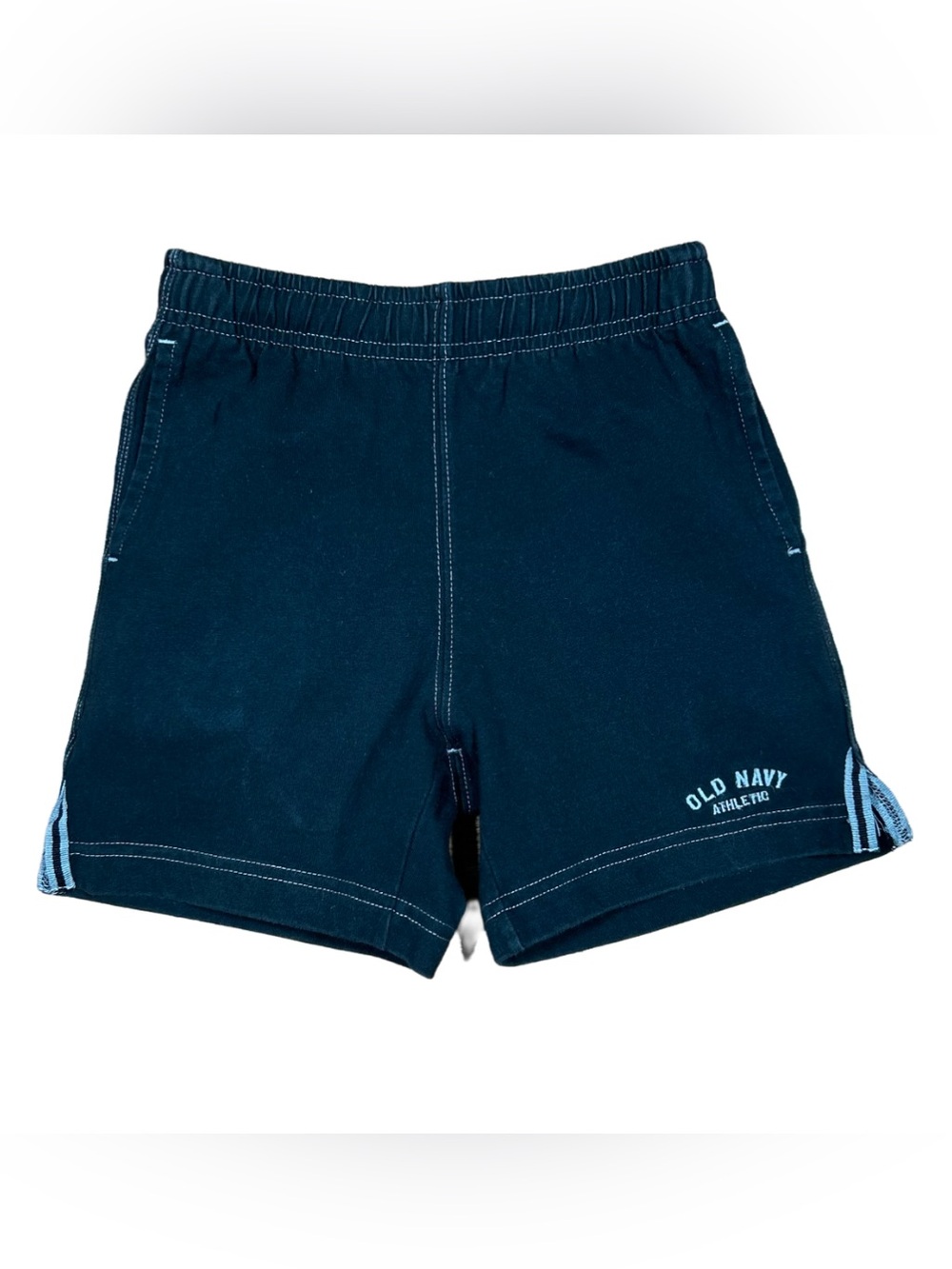 VINTAGE 90s Old Navy Baby Boys Black Pull-On Elastic Drawstring Summer Shorts 3T